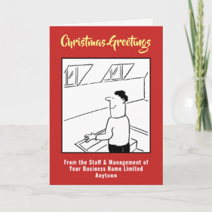 Carte de Noël de l'entreprise d'installation de co