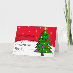 Carte de Noël de l'infirmière