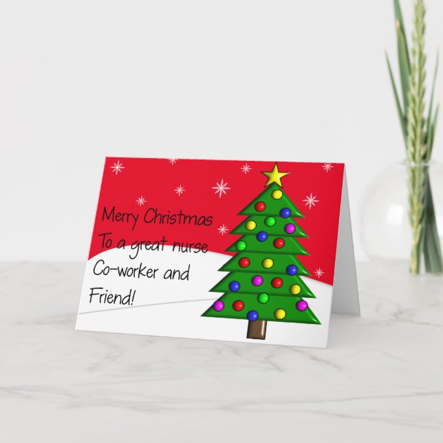 Carte de Noël de l'infirmière (Devant)
