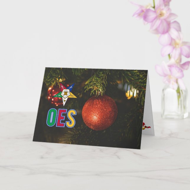 Carte de Noël de l'Ordre de l'Étoile de l'Est (Orchidée)