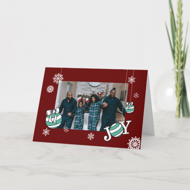 Carte de Noël de l'ornement DK en ligneNoël (Devant)