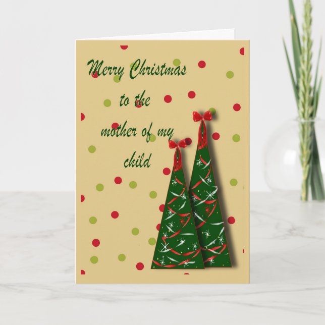 Carte de Noël de maman bébé (Devant)