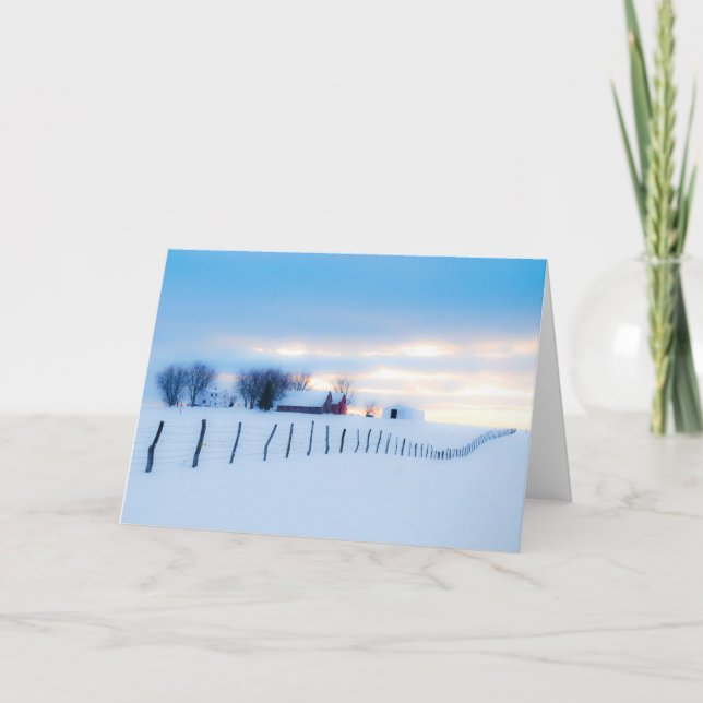 Carte de Noël de médias de Tom Atwood (ferme de (Devant)