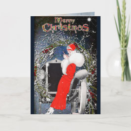 Carte de Noël de mode vintage