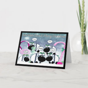 Carte de Noël de moutons - nous souhaitons à
