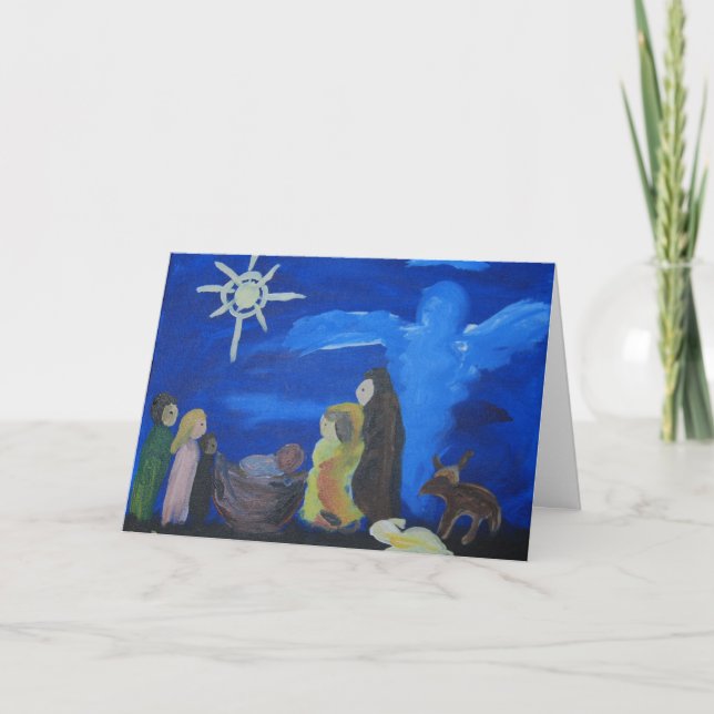 Carte de Noël de nativité (Devant)