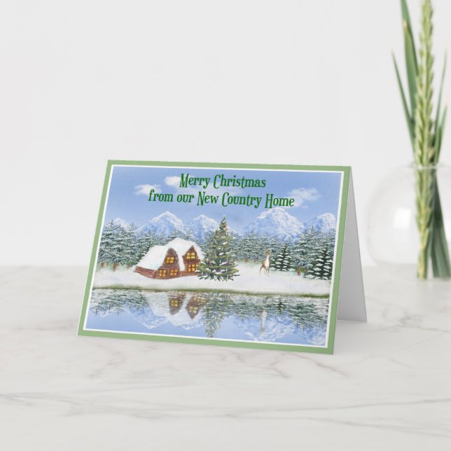 Carte de Noël de New Country Home (Devant)
