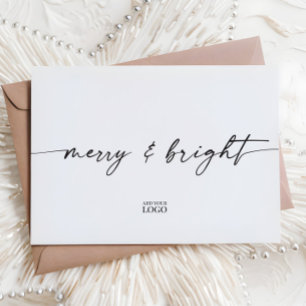 Carte de Noël de Noël de marque moderne