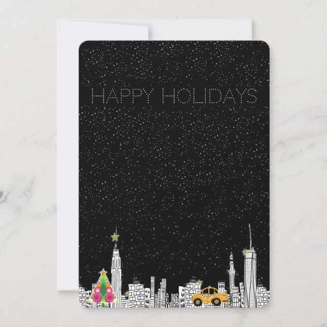 Carte de Noël de Noël de New City (Devant)