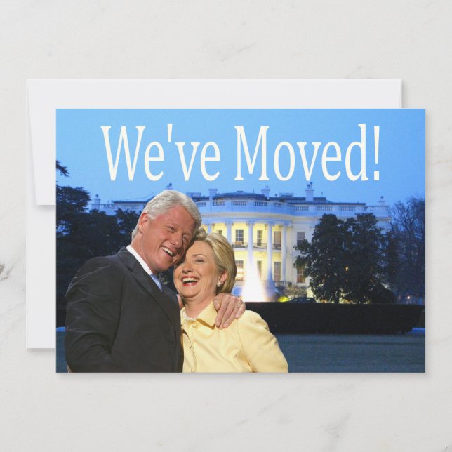 Carte de Noël de nouvelle adresse de Hillary & Bil (Devant)