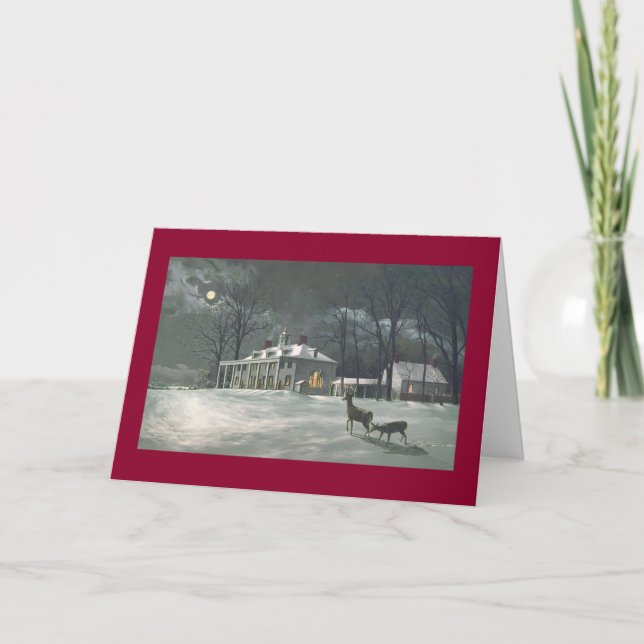 Carte de Noël de Paul McGehee "Mount Vernon" (Devant)