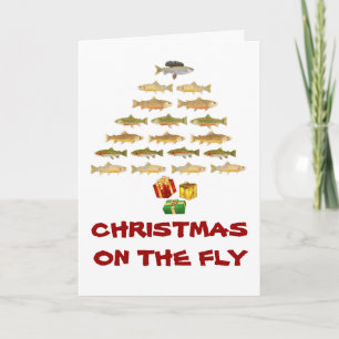 Carte de Noël de pêche Montana Fly