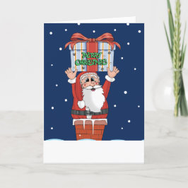 Carte de Noël de Père Noël