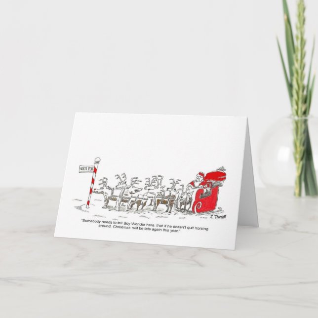 Carte de Noël de Père Noël (Devant)