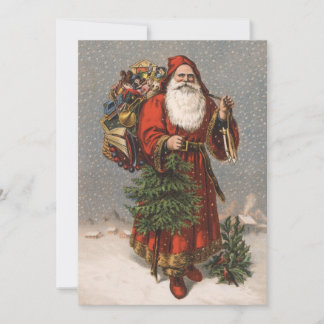 Carte de Noël de Père Noël d'Allemand