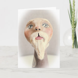Carte de Noël de Père Noël d'art populaire