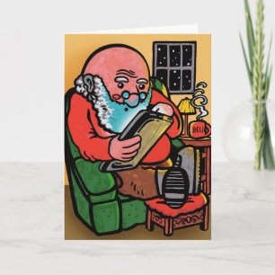Carte de Noël de Père Noël Ipad