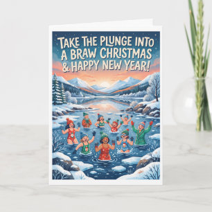 Carte de Noël de plongée Loch Ness