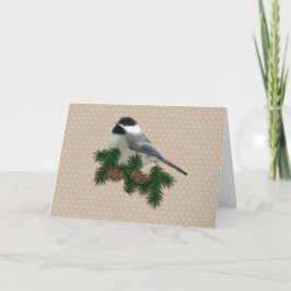 Carte de Noël de poulet