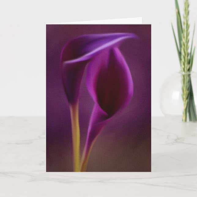 Carte de Noël de pourpre royal (Devant)