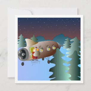 Carte de Noël de Rocket de lune