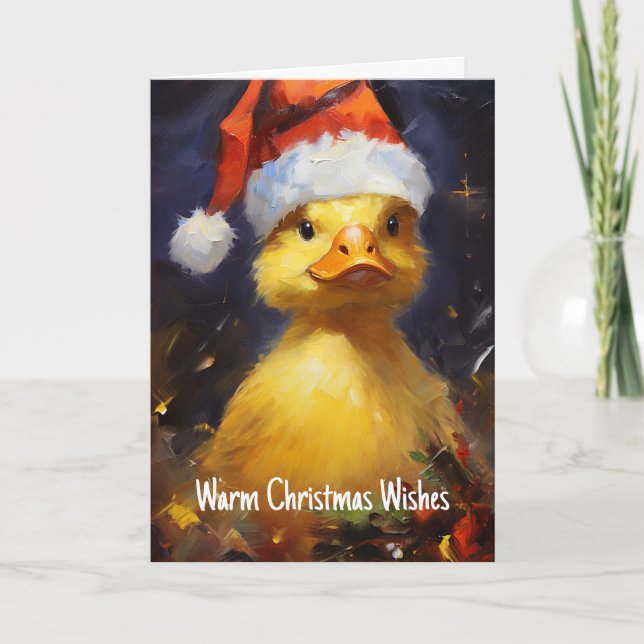 Carte de Noël de Santa Duck (Devant)