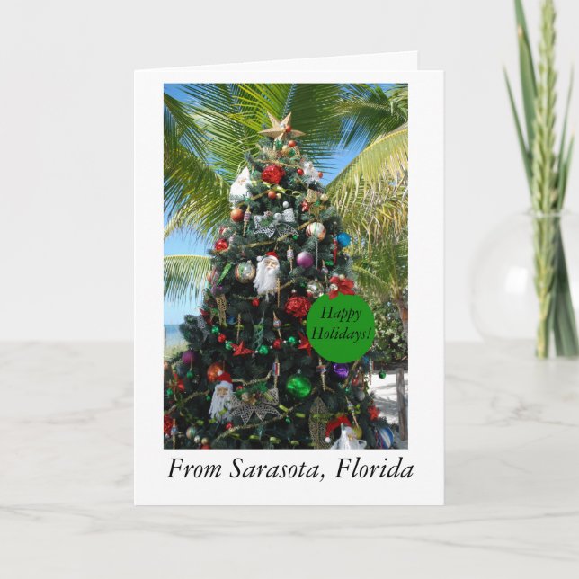 Carte de Noël de Sarasota, Floride (Devant)