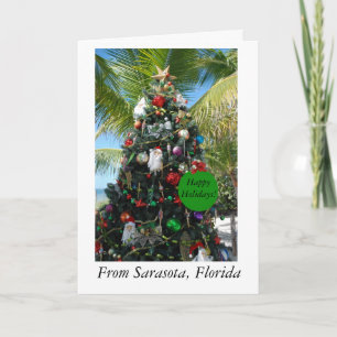 Carte de Noël de Sarasota, Floride
