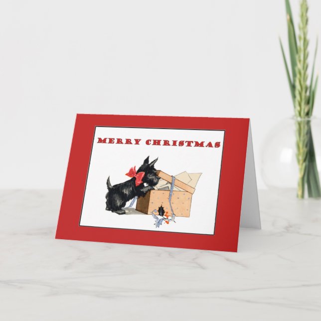Carte de Noël de Scotty Dog (Devant)