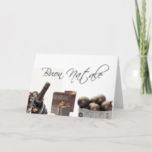 Carte de noël de style vintage italien