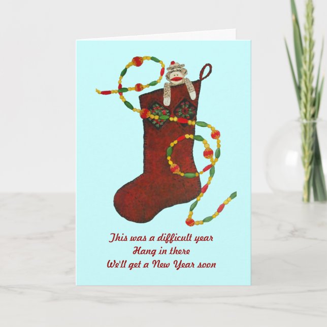 Carte de Noël de temps difficile (Devant)