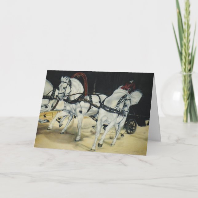 Carte de Noël de "troïka" (Devant)