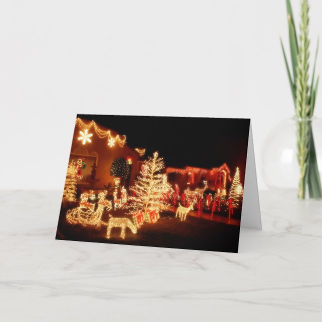 Carte de Noël de voisins de scintillement (Devant)