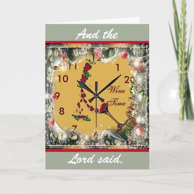 Carte de Noël de Wine Lover (Devant)