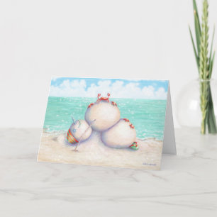 Carte de Noël de Yoga tropical