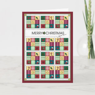 Carte de Noël d'édredon de Noël