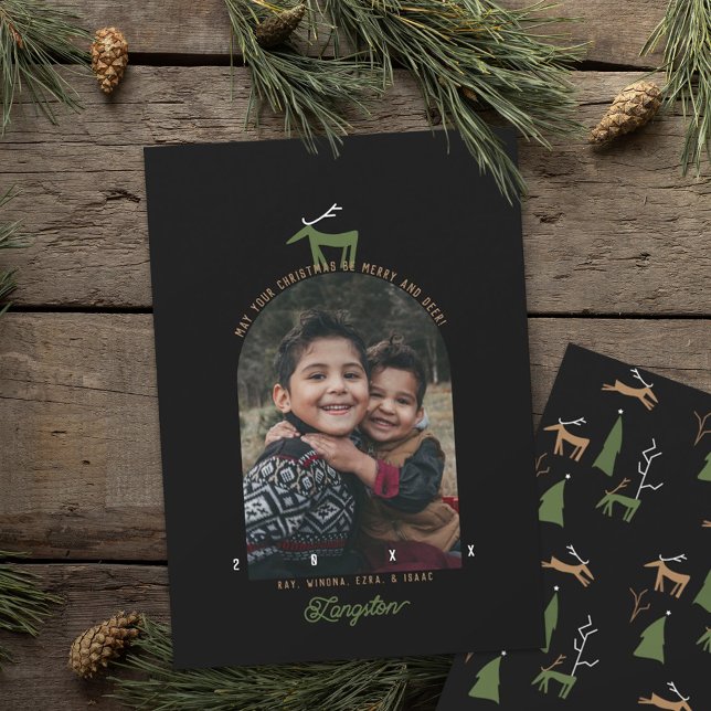 Carte de Noël Deer & Arch (Créateur téléchargé)