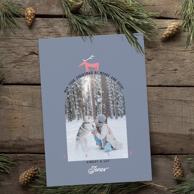 Carte de Noël Deer & Arch (Créateur téléchargé)