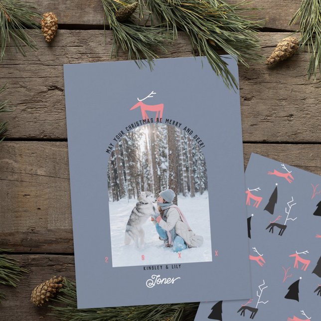 Carte de Noël Deer & Arch (Créateur téléchargé)