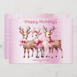 Carte de Noël Deer Holiday