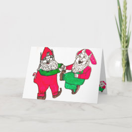 Carte de Noël d'ELFES de DANSE