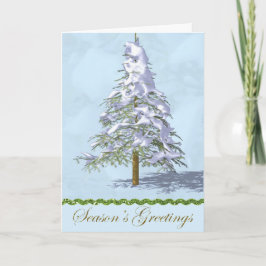 Carte de Noël d'entreprise avec Noël