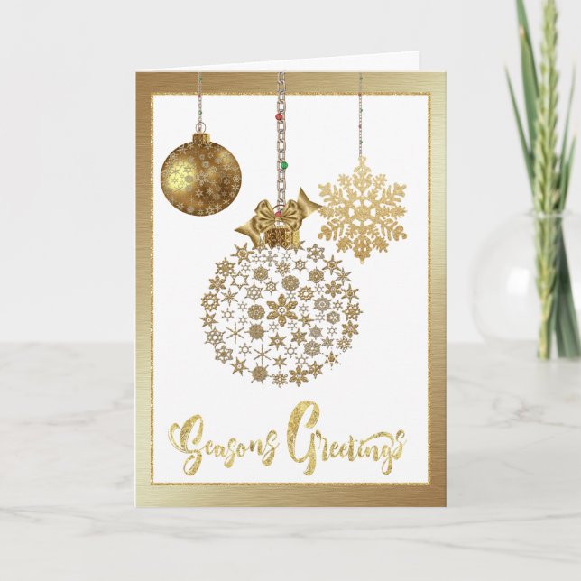 Carte de Noël d'entreprise avec Noël (Devant)