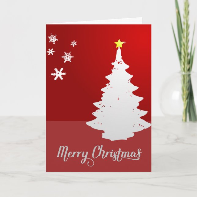 Carte de Noël d'entreprise avec Noël T (Devant)
