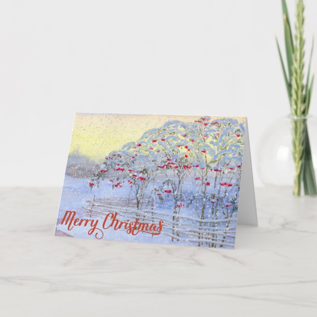 Carte de Noël d'entreprise avec Noël T (Devant)
