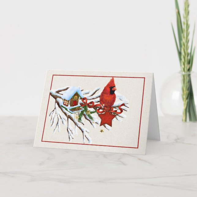 Carte de Noël d'entreprise avec Noël T (Devant)