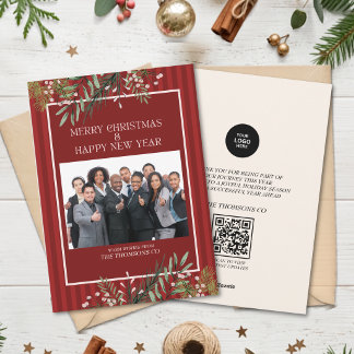 Carte de Noël d'entreprise Bourguignonne Classique