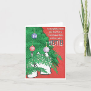 Carte de Noël des amateurs de Westie