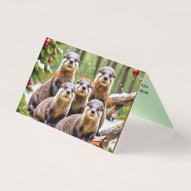 Carte de Noël des amis de la loutre (Front)
