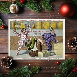 Carte de Noël des Clowns victoriens
